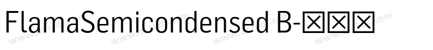 FlamaSemicondensed B字体转换